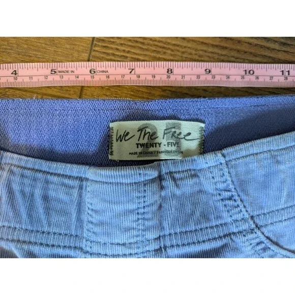 Free People Pull On Corduroy Flare Pants Size 25 Lavender Purple - Picture 3 of 7